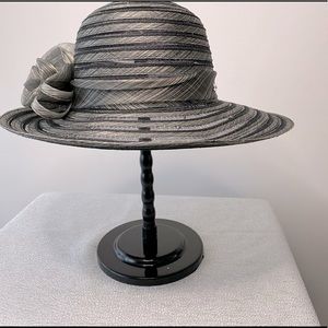 Gray Metallic Summer  Hat